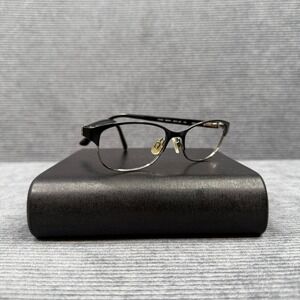 Bebe Jinxed BB5071 Jet Black Leopard Print Cat Eye Glasses Frame Y2K 51-16-135